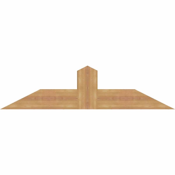 Ekena Millwork Portland Smooth Timber Gable Bracket, Western Red Cedar, 48"W x 12"H x 3 1/2"D x 5 1/2"F, 6/12 Pitch GBW048X12X0406POR00SWR - main